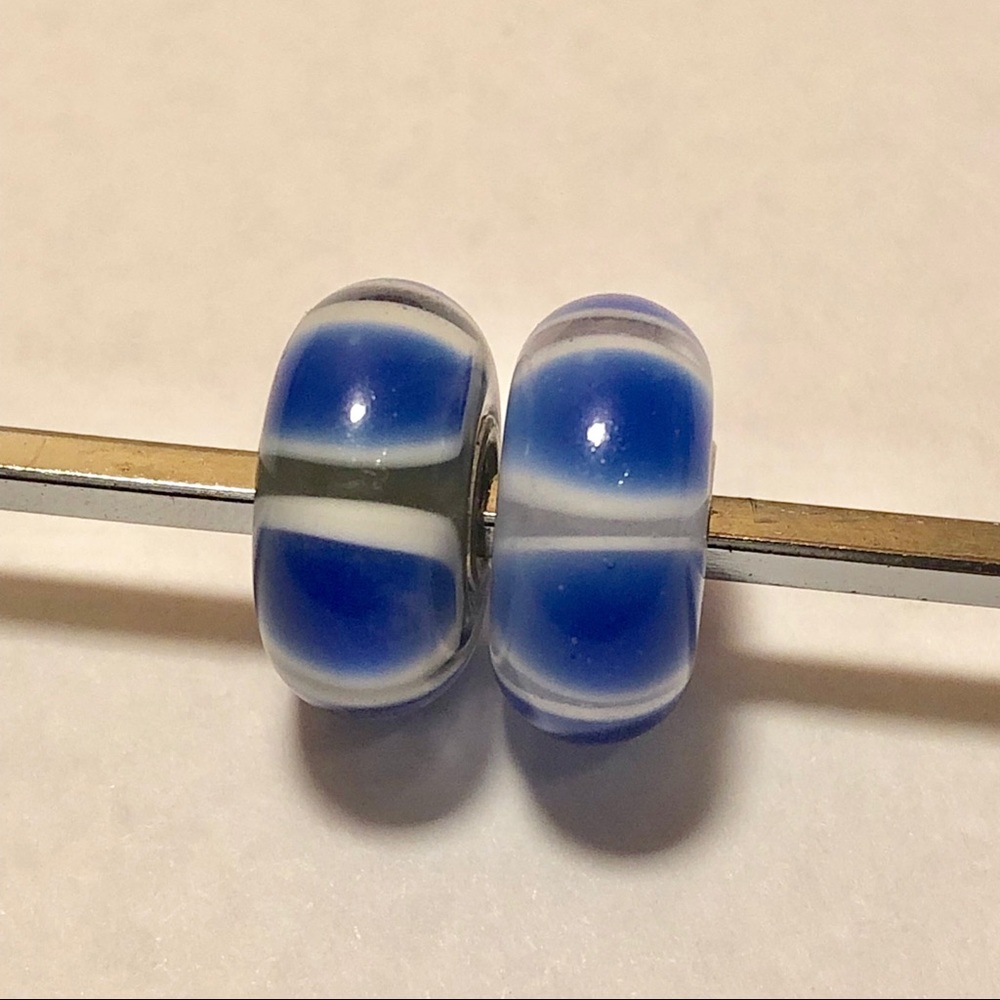 Trollbeads Blue Symmetry Bead